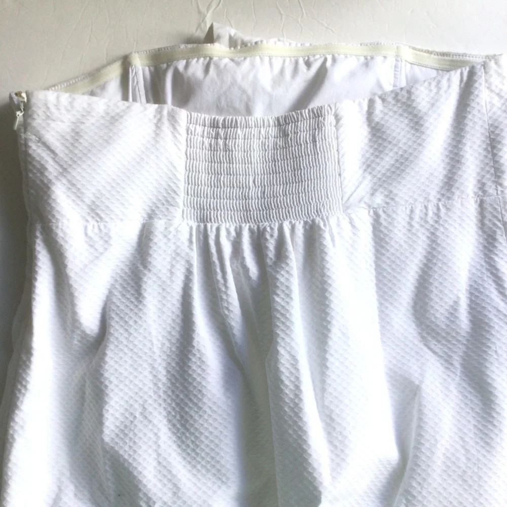 LILLY PULITZER WHITE COTTON EMBELLISHED HALTER DRESS SIZE 8 - Picture 12 of 16